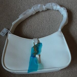 Yves Saint Laurent White Shoulder Bag